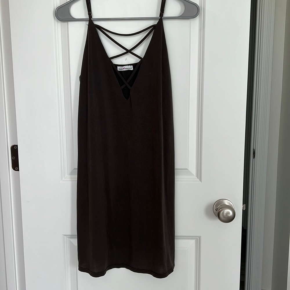 Dark green dainty hooligan mini dress